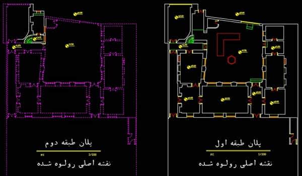 site 1 c پلان خانه ستارخان ؛ دانلود نقشه اتوکد خانه ستارخان با نما و برش